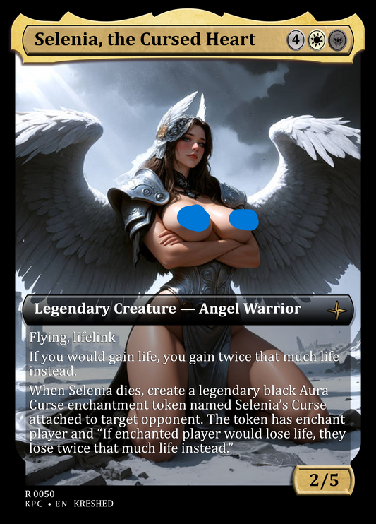 Selenia, the Cursed Heart - NSFW Waifu MTG Foil Proxy