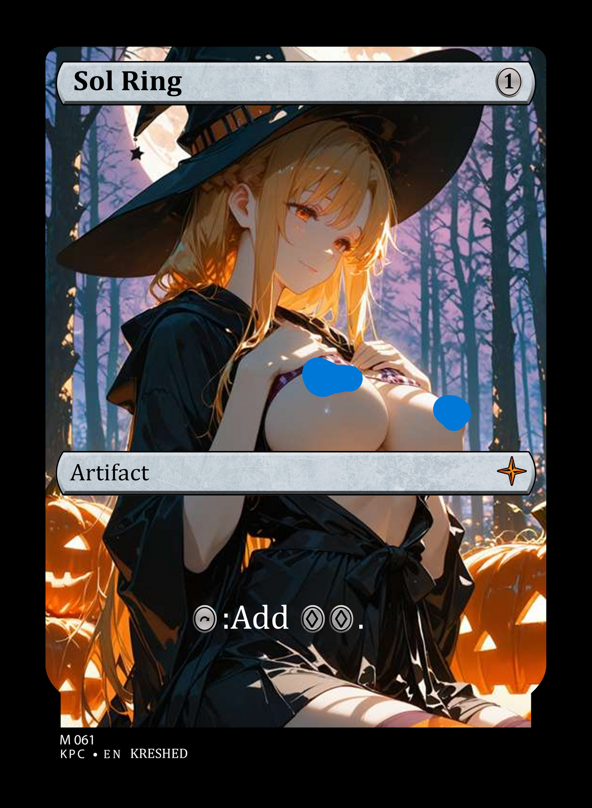 The Waifu Halloween singles: Sol Ring -  NSFW Waifu MTG Foil Proxy