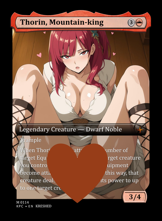 Thorin, Mountain-King NSFW Waifu MTG Foil Proxy
