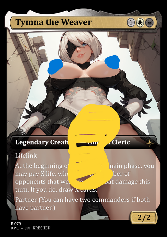 Tymna the Weaver - Nier Futanari NSFW Waifu MTG Foil Proxy